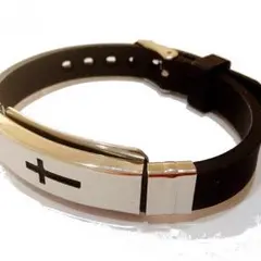 時計型 メンズブレスレット クロス(十字架)