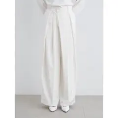 MIESROHE ラップデザインコンフォートパンツ WHTのサムネイル
