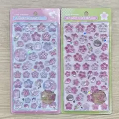 ボンボンドロップシール 和柄 サクラ さくら 桜 2種類セット