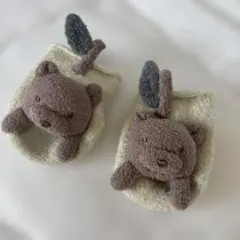 【未使用】GELATO PIQUE ジェラピケ　クマの顔付き　ベビー靴下