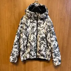 【Find-Out】ワークマン　中綿ジャケット　防寒　フード　総柄　LLサイズ