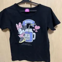 Disney ミニーマウス Tシャツ ブラック 140