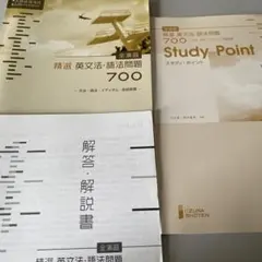 英文法自学最適の一冊！精選 英文法・語法問題 700