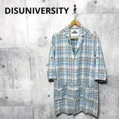 DISUNIVERSITY ディスユニバーシティー チェック柄ガウン S