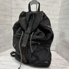 【訳あり】PORTER ポーター タンカー リュック デイパック 黒 オレンジ