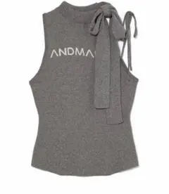 andmary Mary logo ribbon tank gray 正規品 - メルカリ