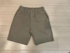 ベージュ ショートパンツ ウエストゴム