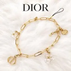 ✨極美品✨Dior ディオール チャーム ストラップ ゴールド ロゴ スター