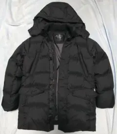 TEIJIN　マクサス　プレミアムダウン　フード脱着メンズジャケット　ブラック