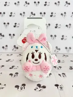 ディズニーストア　雪だるま　ミニー　ぬいぐるみキーチェーン