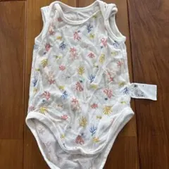 UNIQLO ベビー肌着 海　サンゴ　カニ　魚　柄　70cm