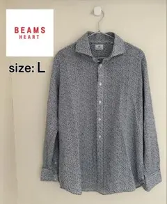 【未使用】BEAMS HEART 花柄　シャツ　L