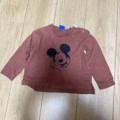 ミッキーマウス 長袖Tシャツ 80