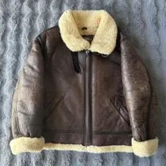 羊革 B-3 フライトジャケット リアルムートン Mサイズ 韓国製 本革