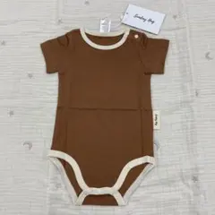 値下げ！サンデーハグ　メッシュ　ボディスーツ　半袖　Ｍ　アースブラウン　肌着