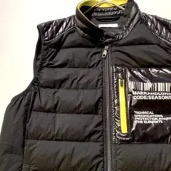 MARK&LONAマーク&ロナ リバーシブルダウンベスト レア 希少 ーゴルフ MARK&LONA マークアンドロナ リバーシブルダウンベスト グレー