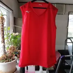 MIZUNO ノースリーブシャツ P2MAC050 レッドのサムネイル