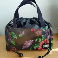 FEILER 花柄小さめ巾着トートバッグ