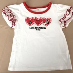 ミニーマウス リトシー　フリル付きTシャツ 110