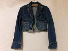 91616 レディース　ショート丈Gジャン　M