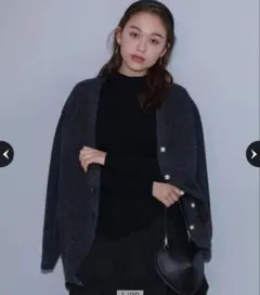 美品★アルページュストーリー パールボタンカーデ黒 ジャスグリッティー ラメのサムネイル