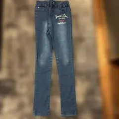 JENNI ジェニー　150センチ　ストレートデニム　　ストレッチ　パート　ロゴ
