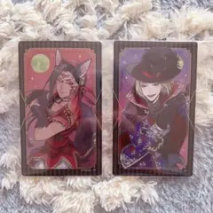 ツイステ ハロウィン メタルカード ルーク・ハント ジャミル・バイパー