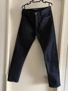 UNIQLO W34 セルビッジ ジーンズ スリム ストレート