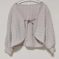 ７分袖リボン付きボレロカーディガン　Honeysのサムネイル