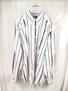 90's Tommy HILFIGERコットンボタンダウンシャツ
