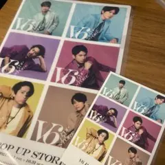 V6 クリアファイル　ポストカード　ポップアップストア