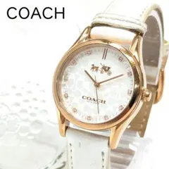 稼働/新品電池 COACH コーチ クォーツ レディース 腕時計 11Pダイヤ