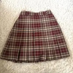 プリーツスカート チェック