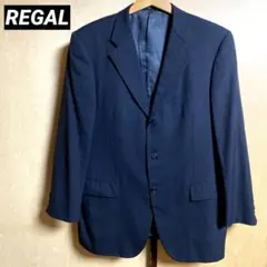 リーガル　REGAL テーラードジャケット　ブラック　ビッグサイズ　古着のサムネイル