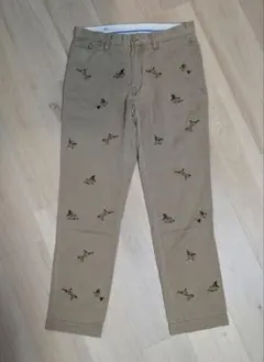 POLO RALPH LAUREN 刺繍 スリムフィット チノパンツ