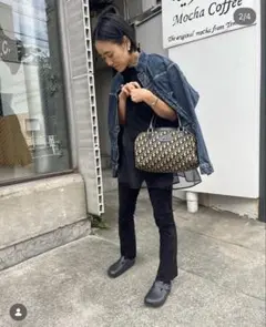 Christian Dior トロッター柄 ミニボストンバッグ BAGAGES