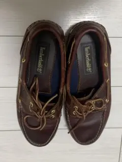 Timberland レザーデッキシューズ ブラウンボートシューズ本革のサムネイル