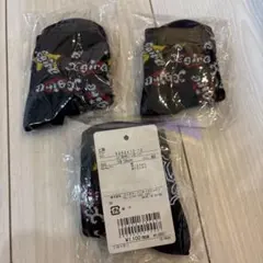 X-girl ロゴ総柄ミドル丈ソックス　13-15cm