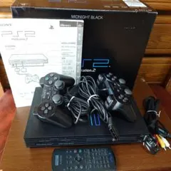 【動作確認済】PS2 ミッドナイトブラック SCPH-50000 NB おまけ付