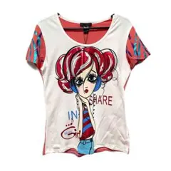 y2k 人物柄 CUSTO BARCELONA カットソー 平成ギャル 00s