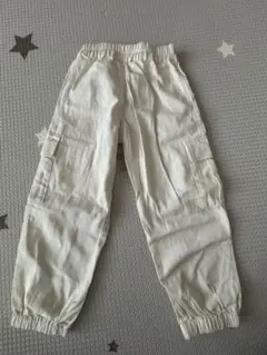ホワイト カーゴパンツ　キッズ110 新品未使用　タグ付き