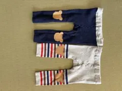 【ミキハウス】クマレギンス2点セット　80-90センチ
