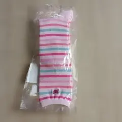 新品　メゾピアノ　ハイソックス　ボーダー　ピンク　16〜18㎝