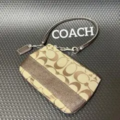 極美品 COACH パッチワーク シグネチャー コーチ ポーチ - メルカリ