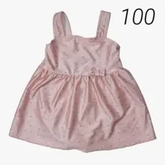 新品100★水着　花柄 フリル　スイムウェア　リボン