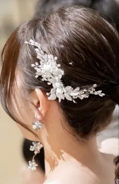 ピアス　結婚式　シルバーピアス　大ぶりピアス　イベント