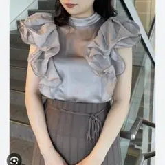 FRAYID ラッフルスリーブブラウス　フリルブラウス MOCA M