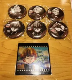 公*o様 鬼滅の刃　DINING 缶バッジ　フィルム風クリアカード　我妻善逸