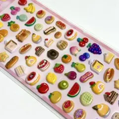 ぷっちりシール ぷくぷくシール フルーツ パン 平成女児 平成ファンシー 新品