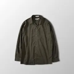 ペリーエリス レーヨン コットン 長袖 チェックシャツ L 黒 ブラック